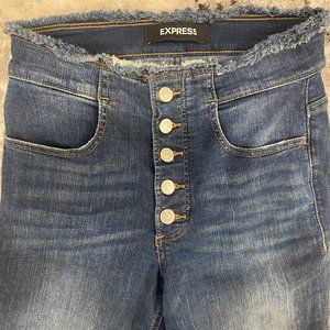 Express Dark Wash Skinny Jeans